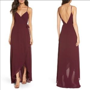 Show Me Your MuMu Burgundy Maxi Dress